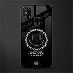 buzz off glass case for samsung galaxy f41 image