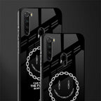 buzz off glass case for redmi note 8 image-2