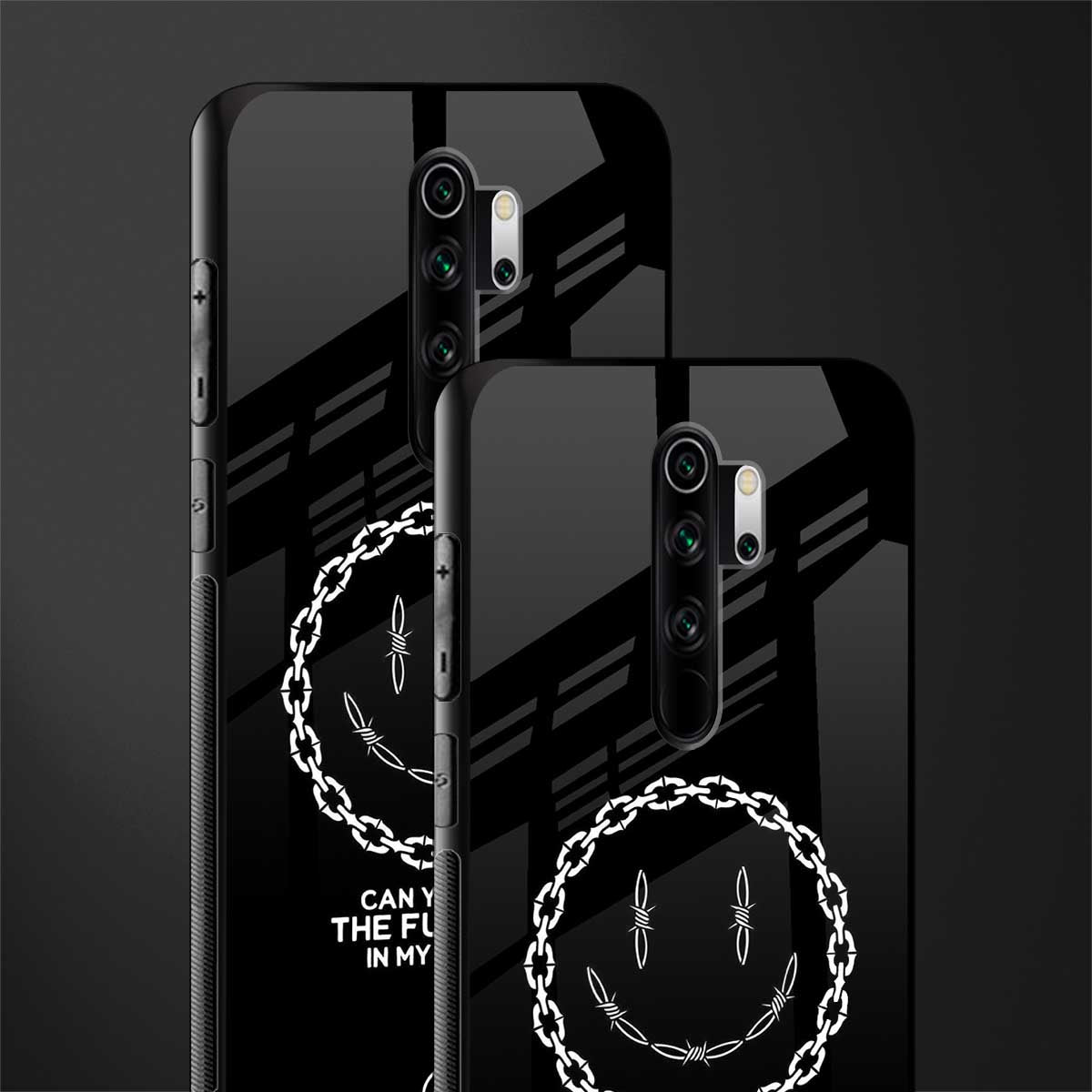buzz off glass case for redmi note 8 pro image-2