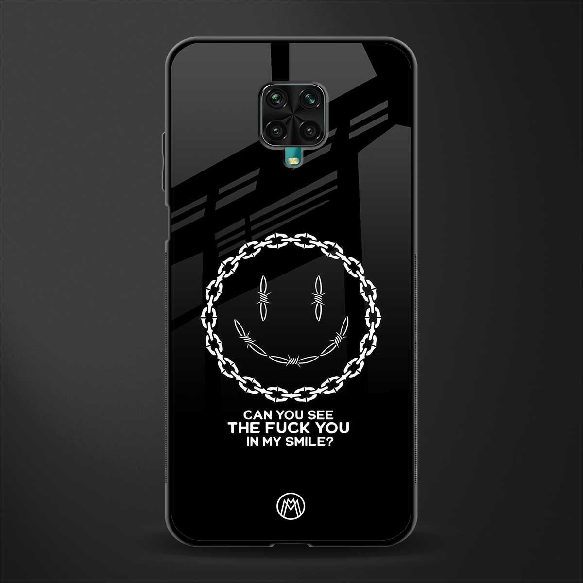 buzz off glass case for redmi note 9 pro image