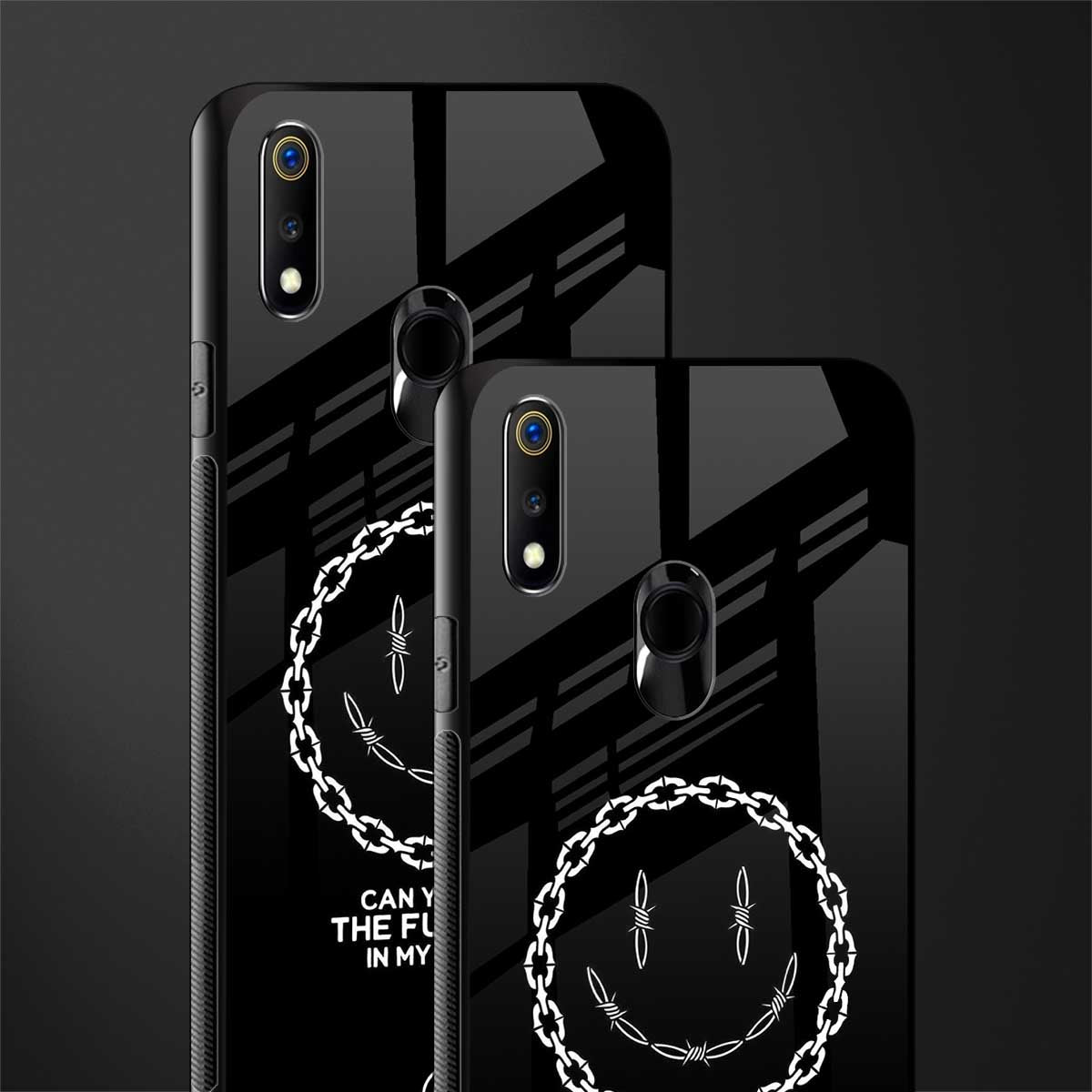 buzz off glass case for realme 3 image-2