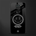 buzz off glass case for redmi note 9 image