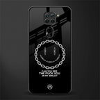 buzz off glass case for redmi note 9 image