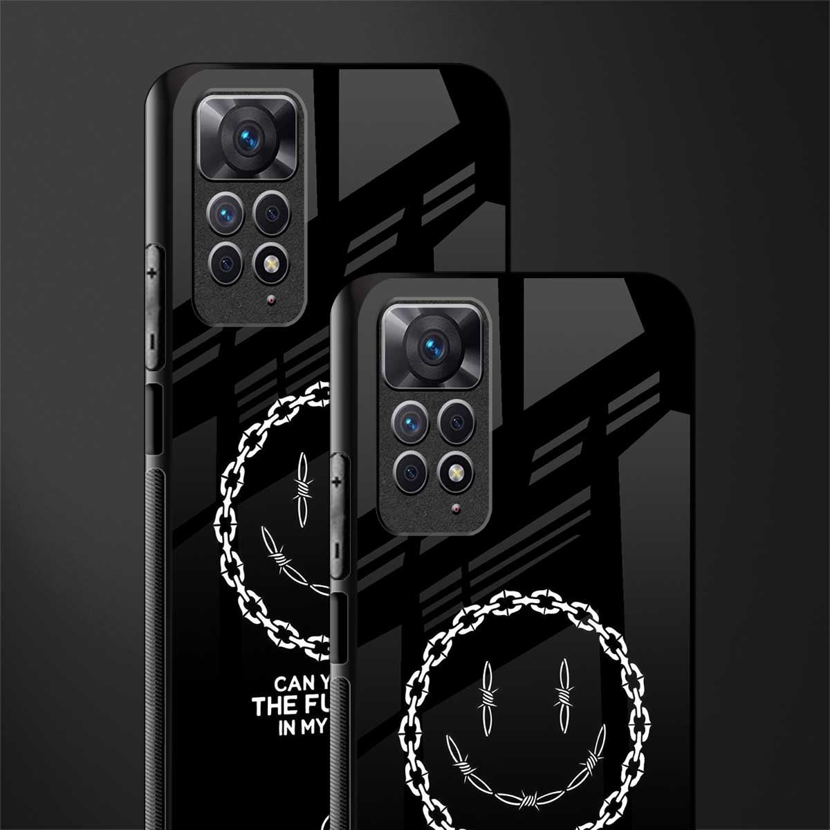 buzz off glass case for redmi note 11s image-2