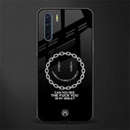 buzz off glass case for oppo f15 image