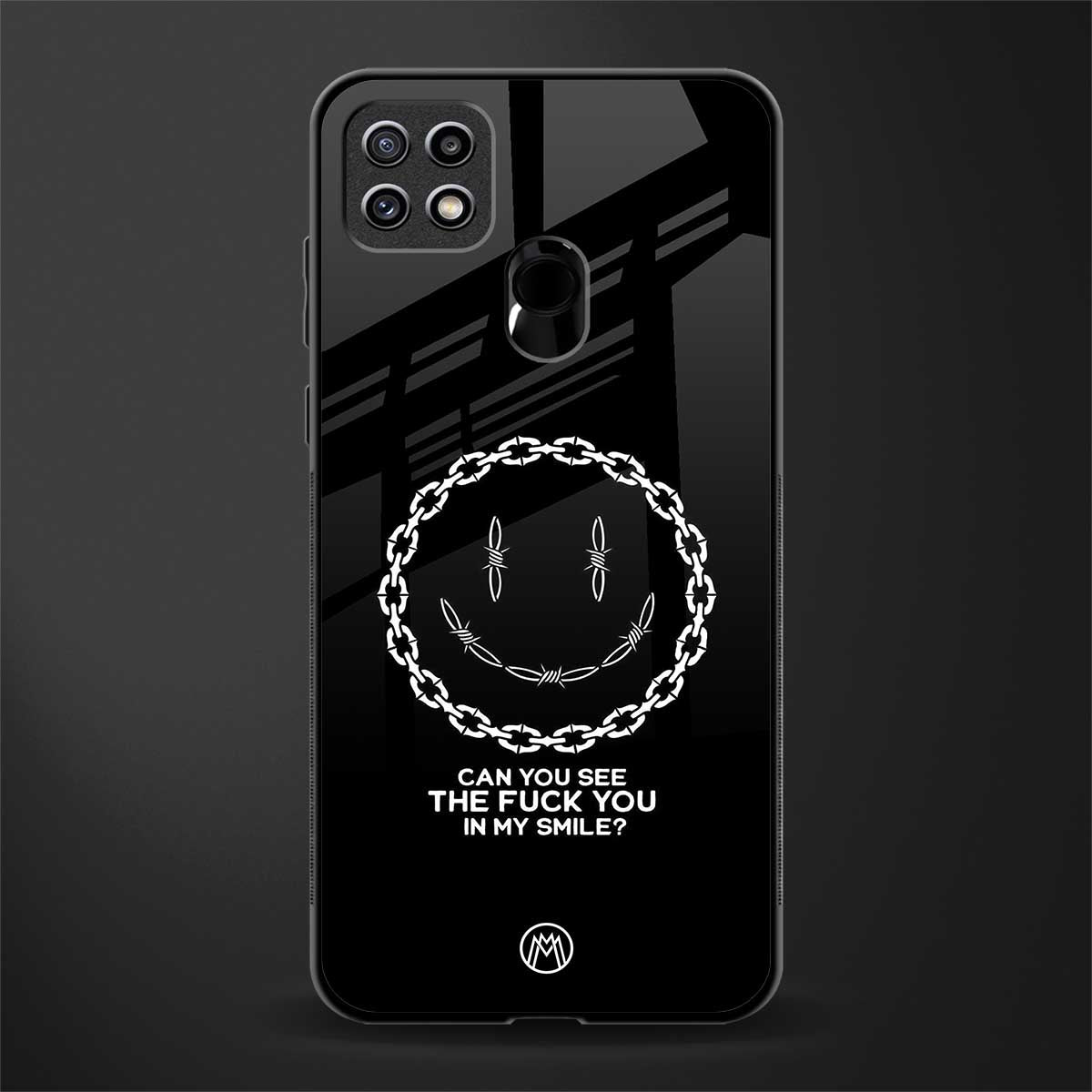 buzz off glass case for oppo a15 image
