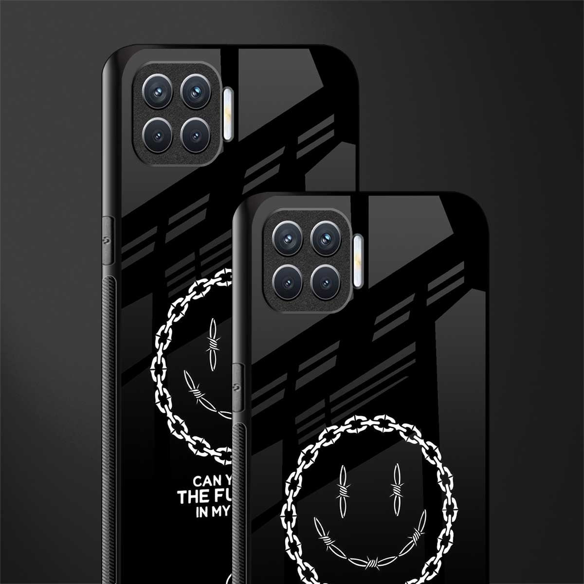 buzz off glass case for oppo f17 pro image-2