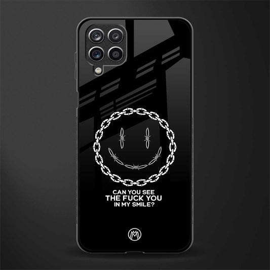 buzz off glass case for samsung galaxy m12 image