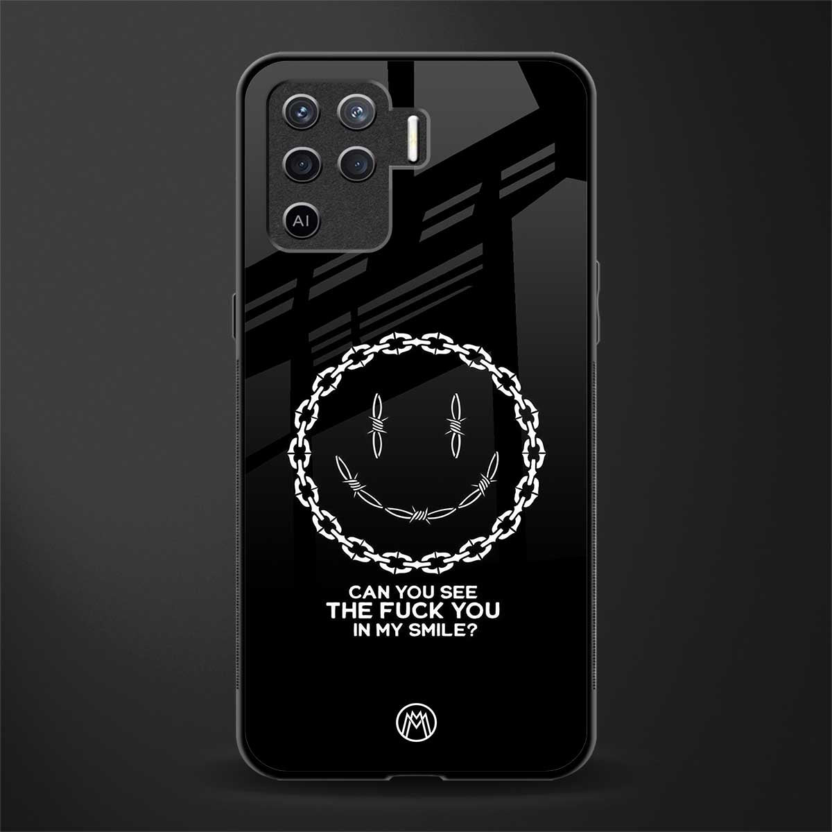 buzz off glass case for oppo f19 pro image