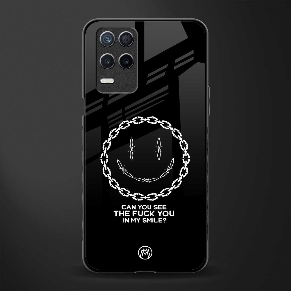 buzz off glass case for realme 8 5g image