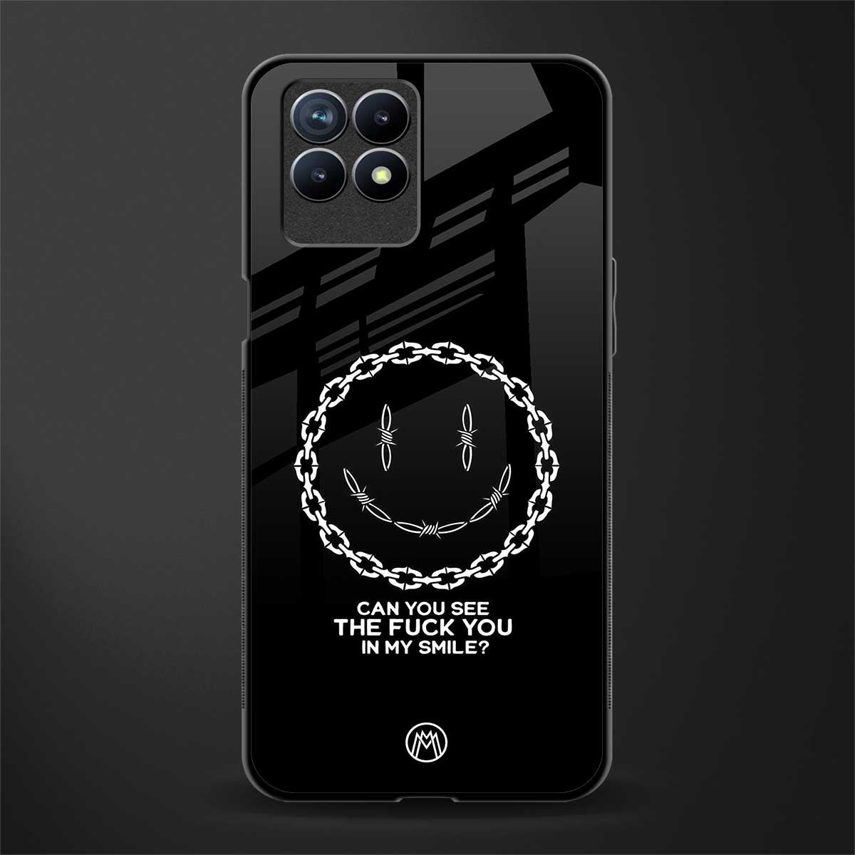 buzz off glass case for realme 8i image