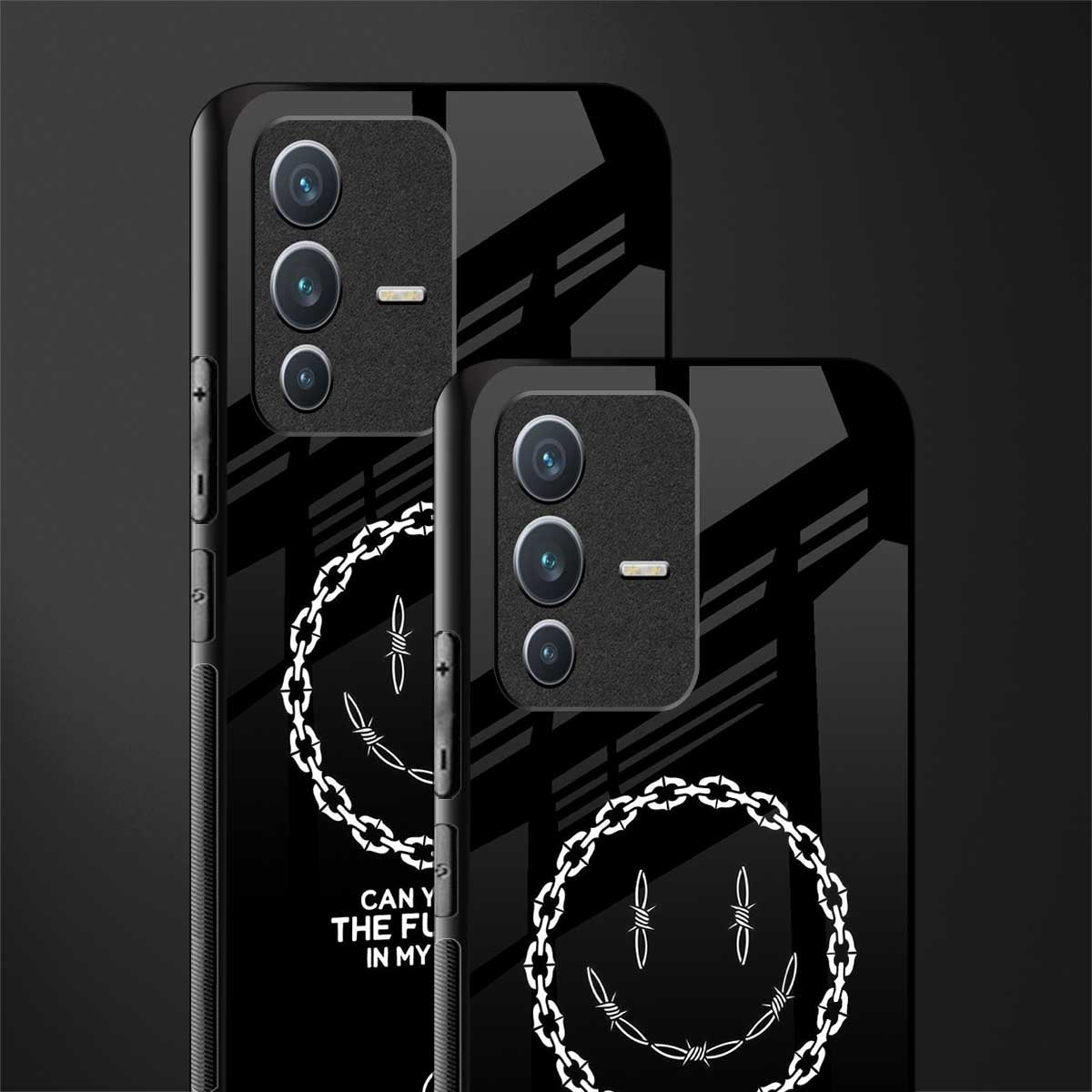 buzz off glass case for vivo v23 5g image-2
