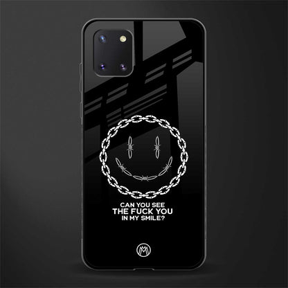 buzz off glass case for samsung a81 image