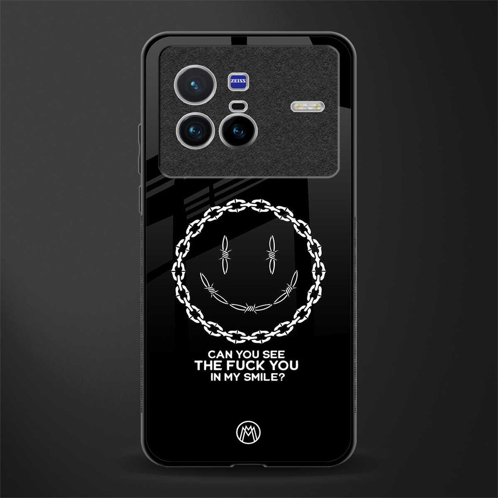 buzz off glass case for vivo x80 image