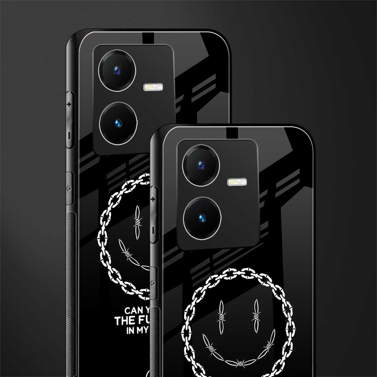 buzz off back phone cover | glass case for vivo y22