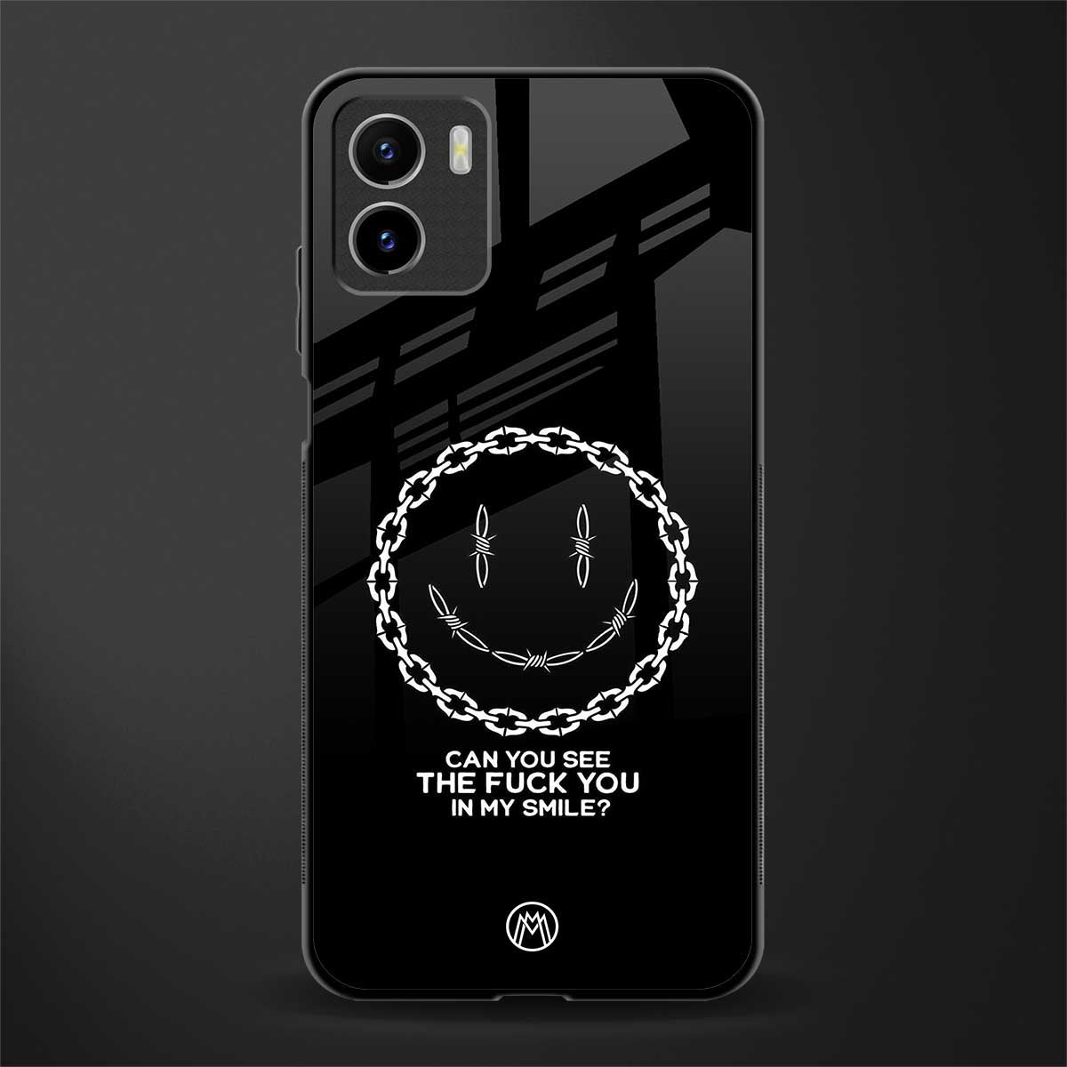 buzz off back phone cover | glass case for vivo y72