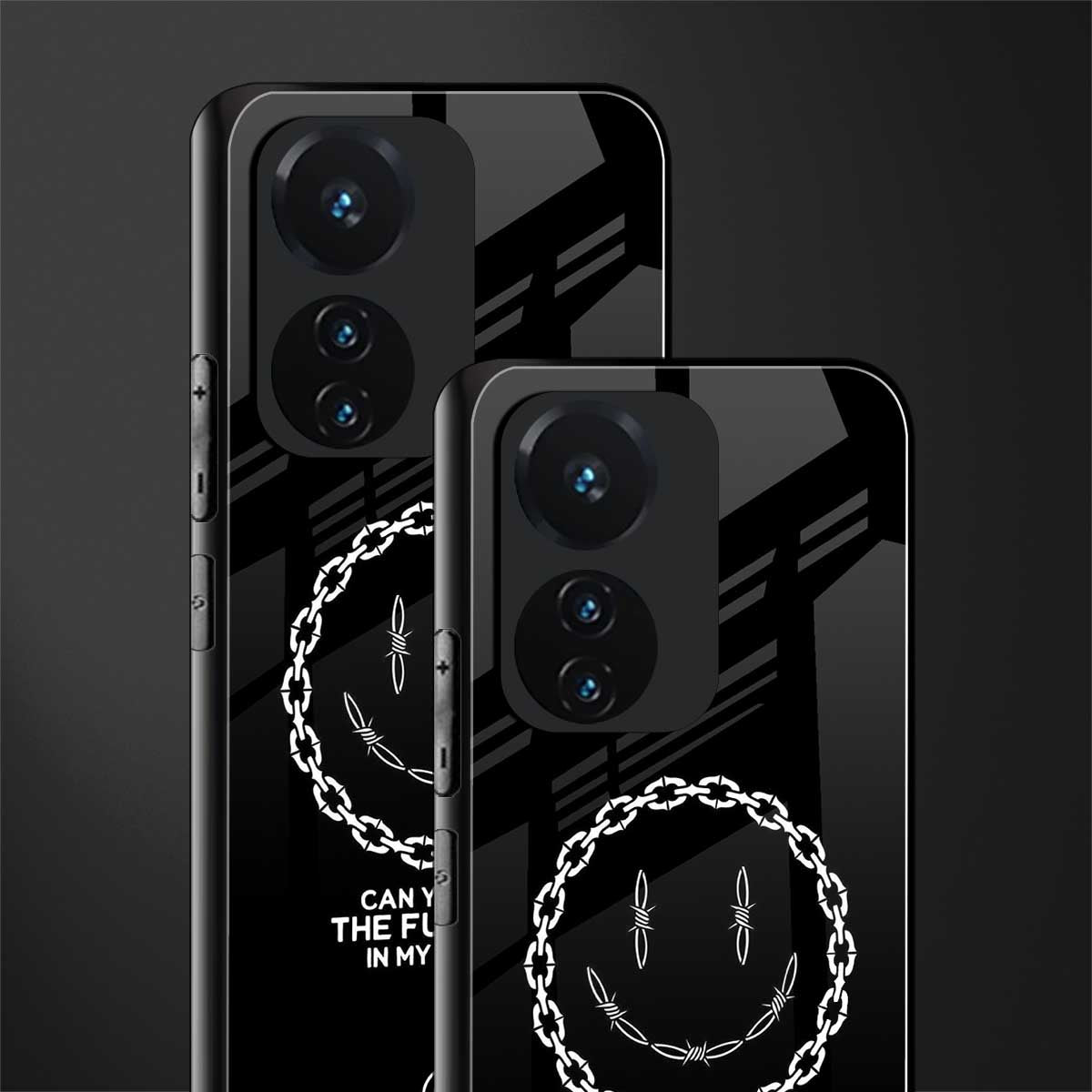 buzz off back phone cover | glass case for vivo t1 44w 4g
