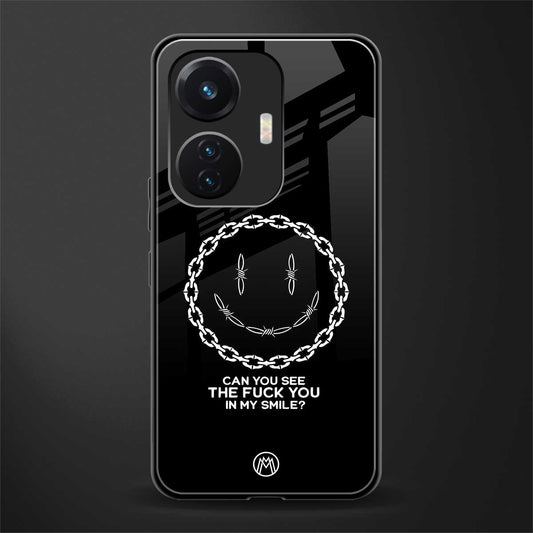 buzz off back phone cover | glass case for vivo t1 44w 4g