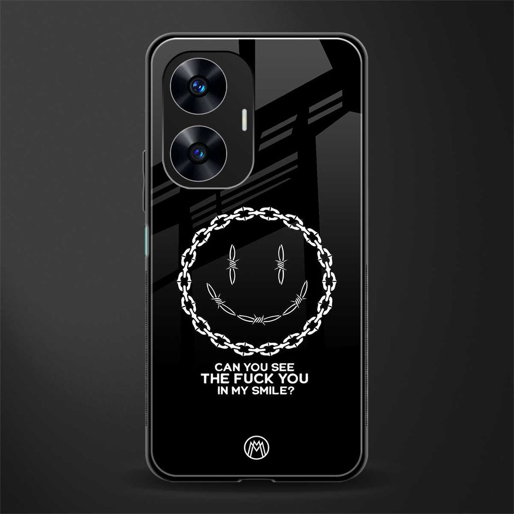 buzz off back phone cover | glass case for realme c55