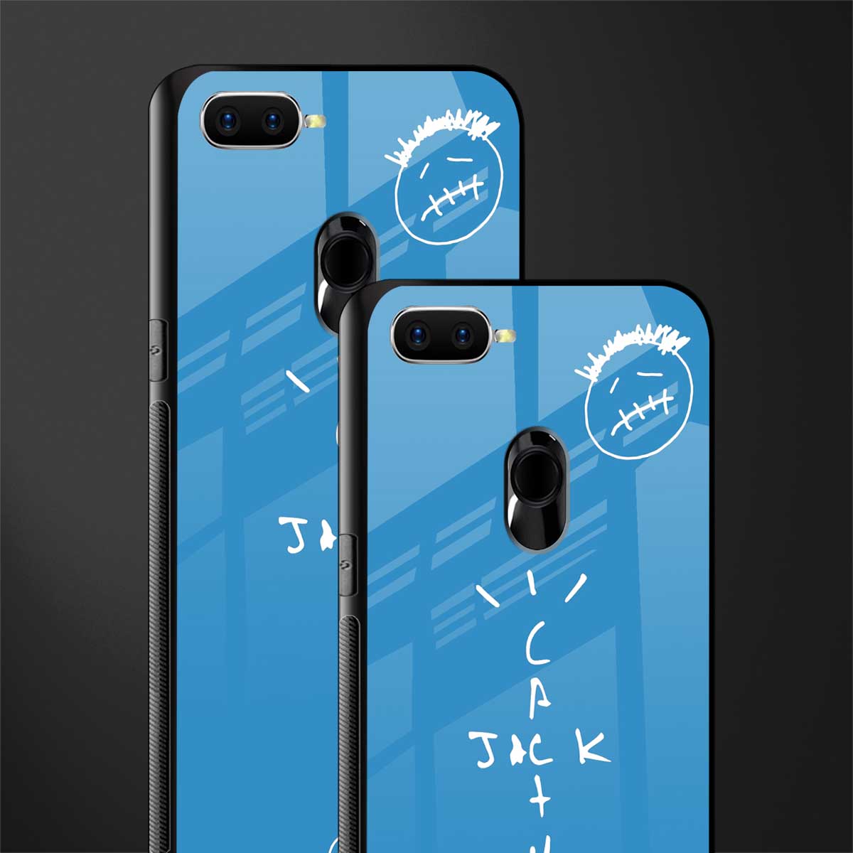 cactus jack glass case for oppo a7 image-2
