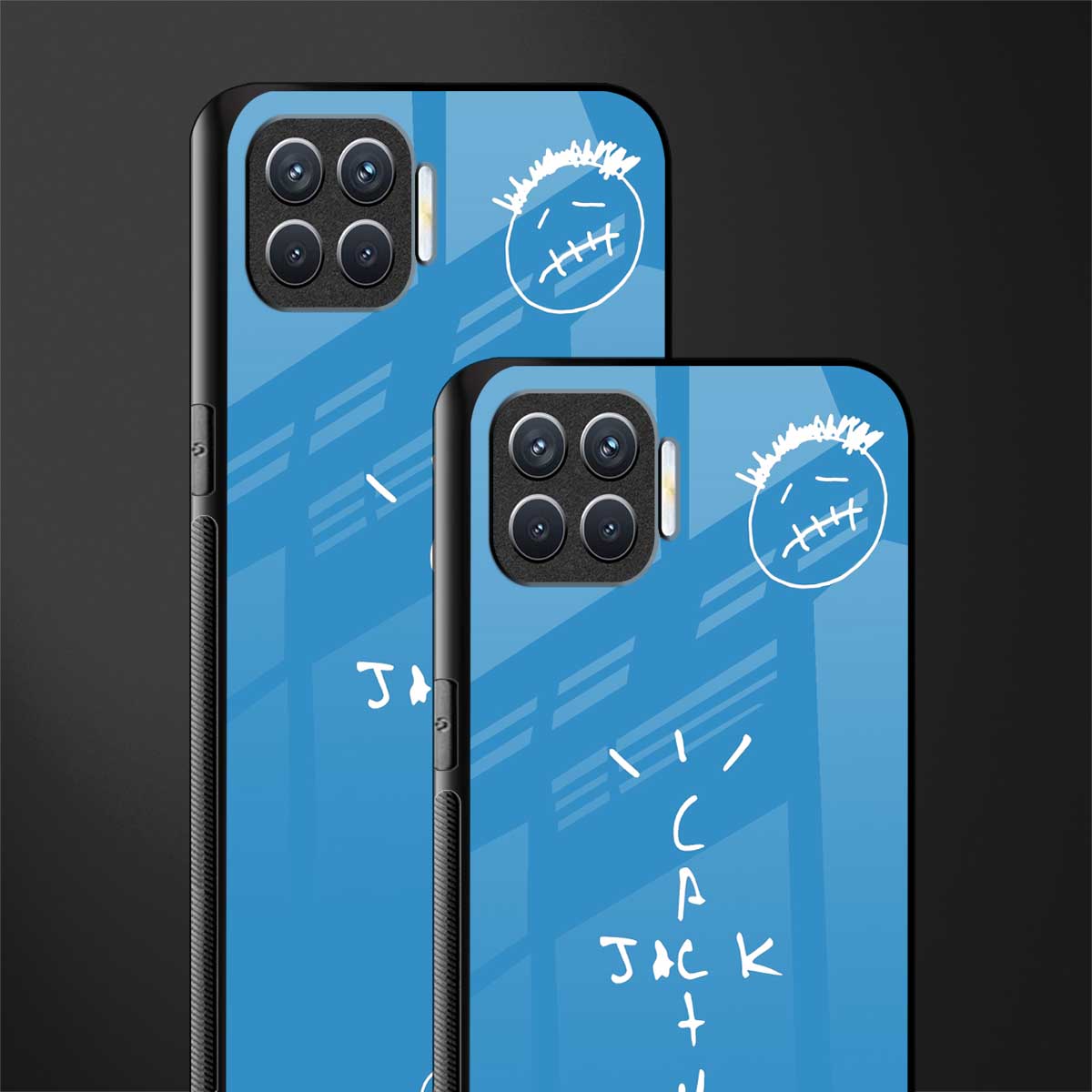 cactus jack glass case for oppo f17 pro image-2