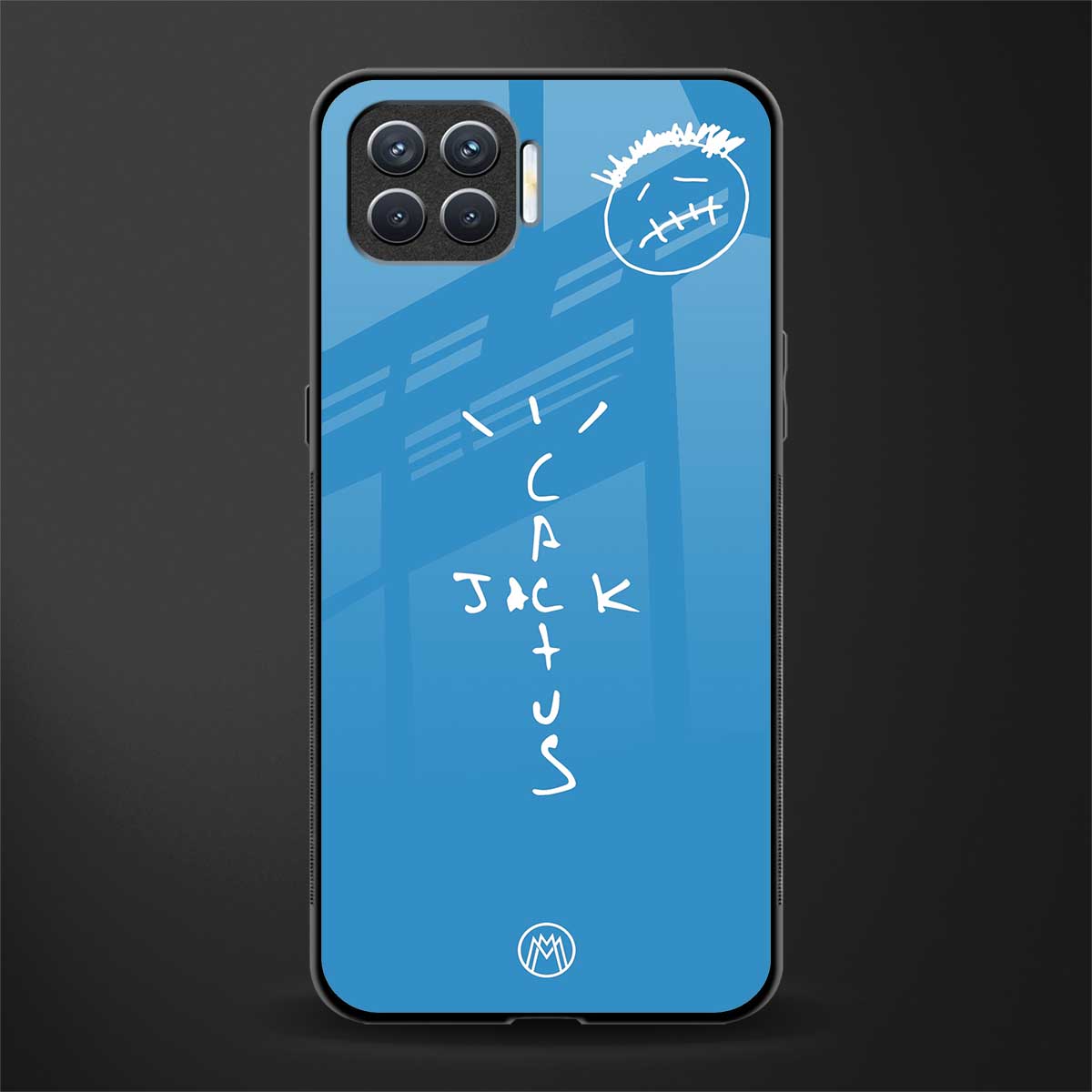 cactus jack glass case for oppo f17 image