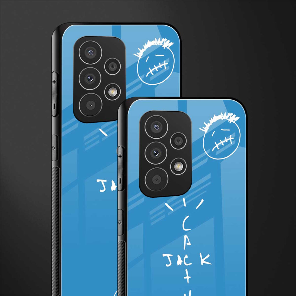 cactus jack back phone cover | glass case for samsung galaxy a53 5g