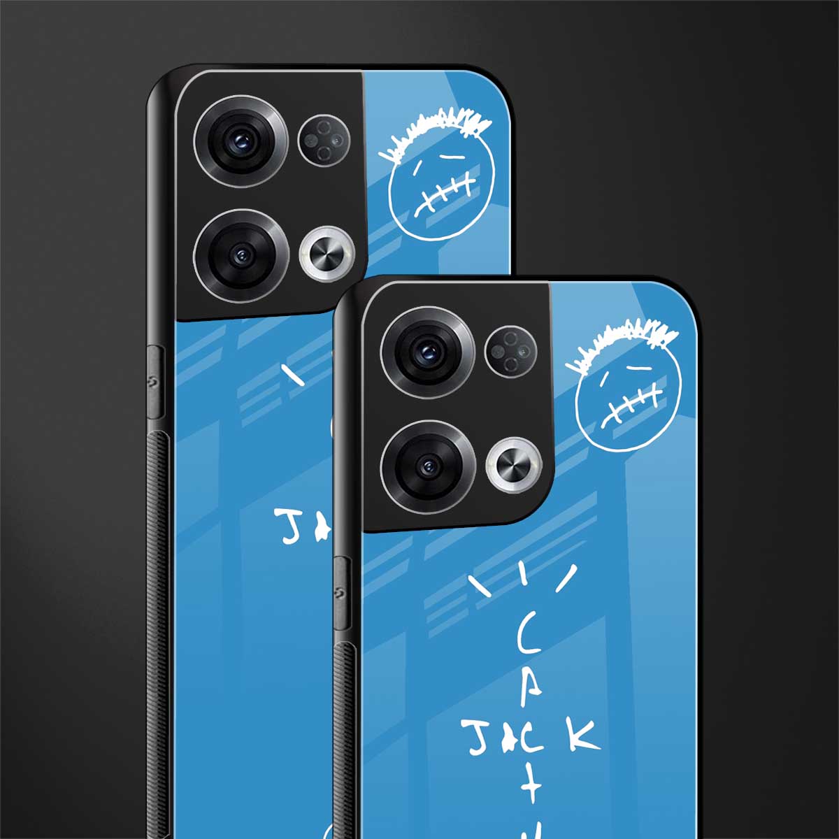 cactus jack back phone cover | glass case for oppo reno 8