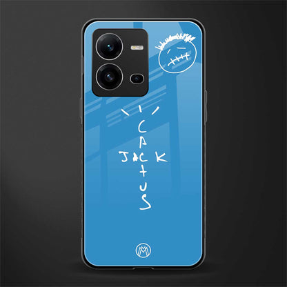 cactus jack back phone cover | glass case for vivo v25-5g