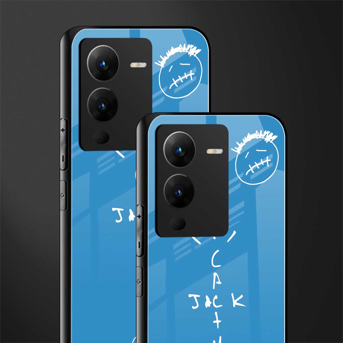 cactus jack back phone cover | glass case for vivo v25 pro 5g