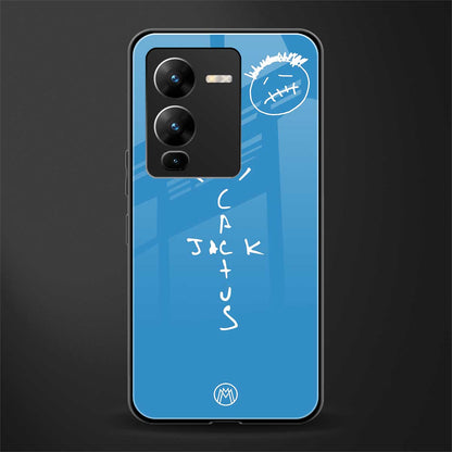 cactus jack back phone cover | glass case for vivo v25 pro 5g