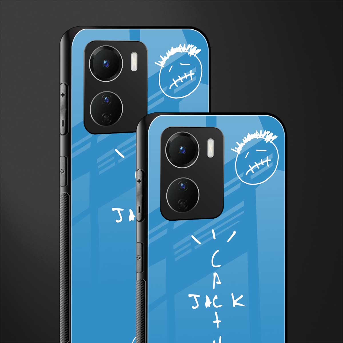 cactus jack back phone cover | glass case for vivo y16