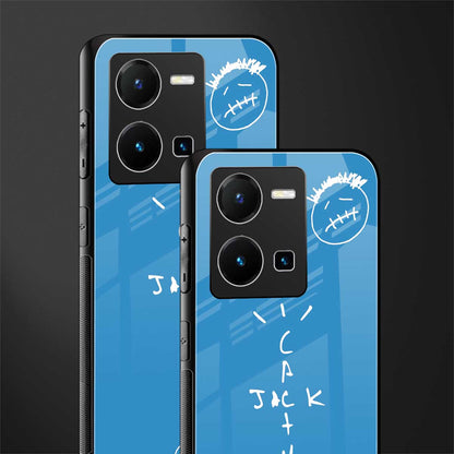 cactus jack back phone cover | glass case for vivo y35 4g