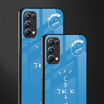 cactus jack back phone cover | glass case for oppo reno 5