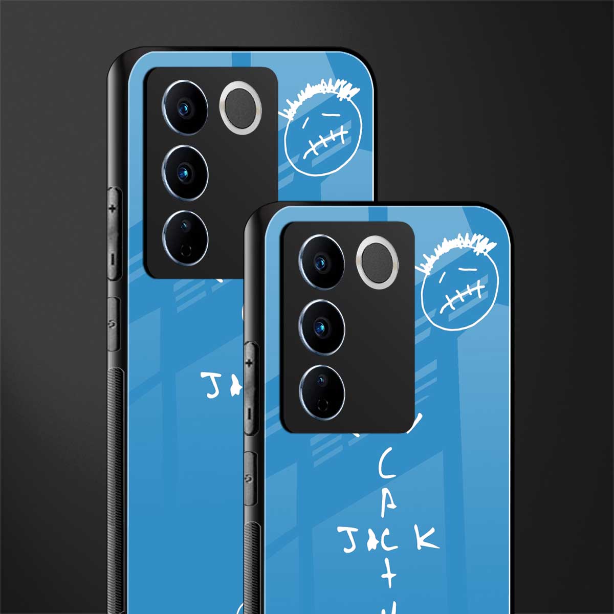 cactus jack back phone cover | glass case for vivo v27 pro 5g