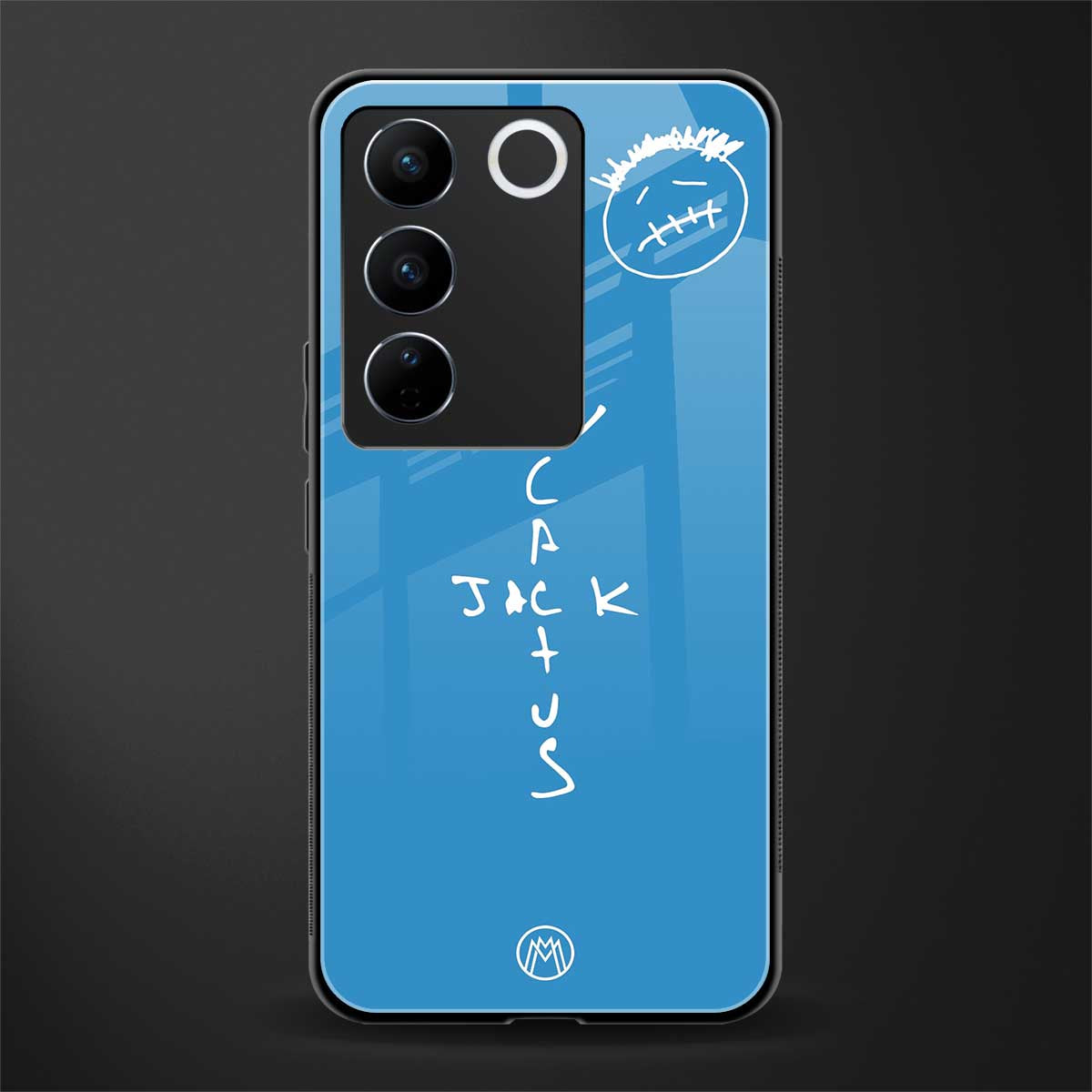 cactus jack back phone cover | glass case for vivo v27 pro 5g