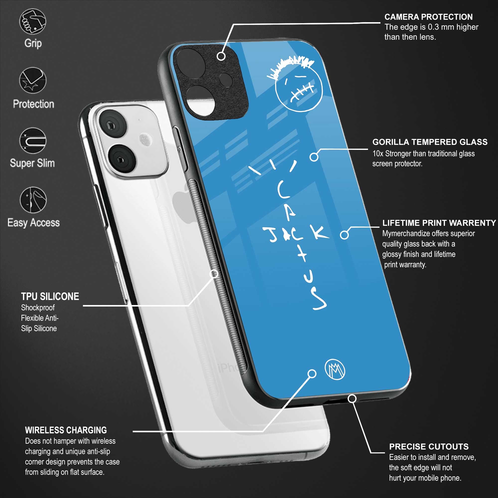 cactus jack glass case for samsung galaxy a70 image-4