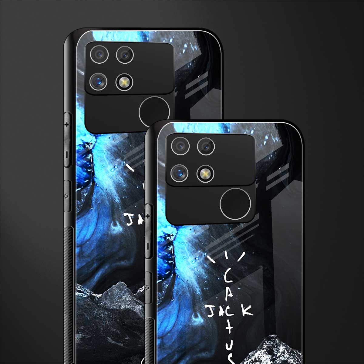 cactus jack travis scott back phone cover | glass case for realme narzo 50a