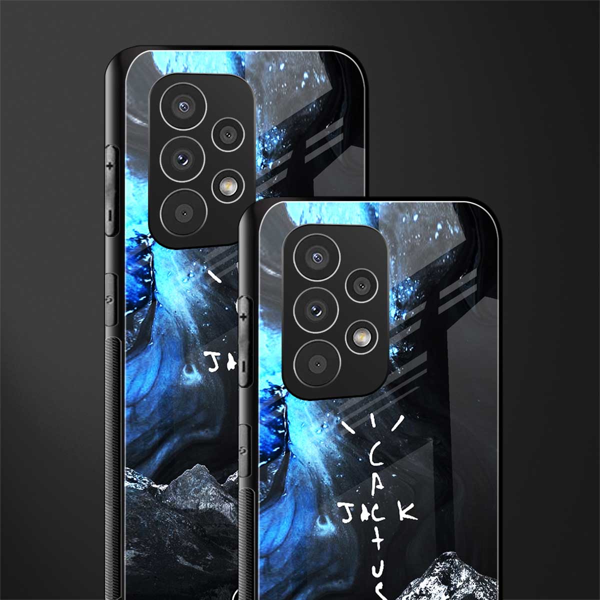 cactus jack travis scott back phone cover | glass case for samsung galaxy a53 5g