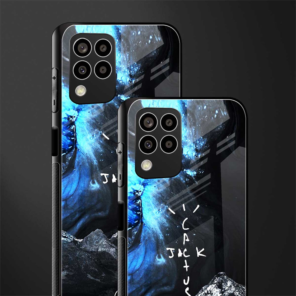 cactus jack travis scott back phone cover | glass case for samsung galaxy m33 5g