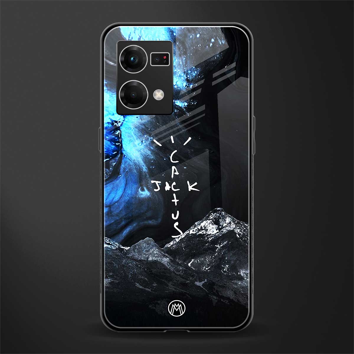 cactus jack travis scott back phone cover | glass case for oppo f21 pro 4g