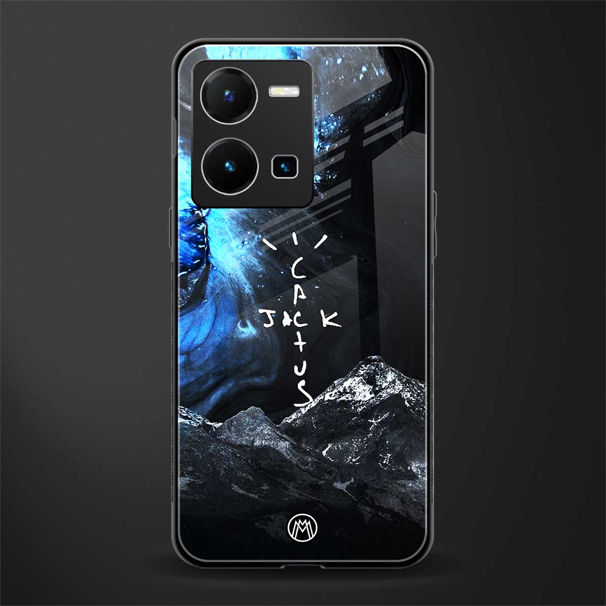 cactus jack travis scott back phone cover | glass case for vivo y35 4g