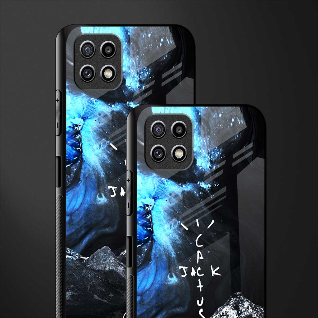 cactus jack travis scott back phone cover | glass case for samsung galaxy f42