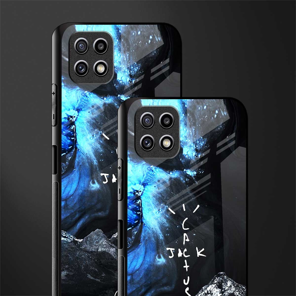 cactus jack travis scott back phone cover | glass case for samsung galaxy f42