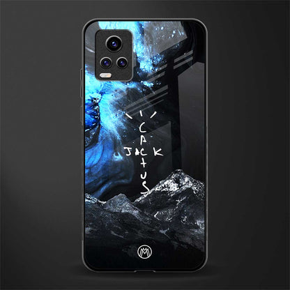 cactus jack travis scott back phone cover | glass case for vivo v21e 4g