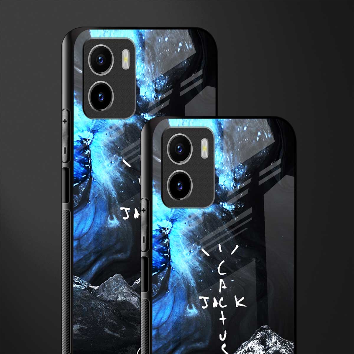 cactus jack travis scott back phone cover | glass case for vivo y72