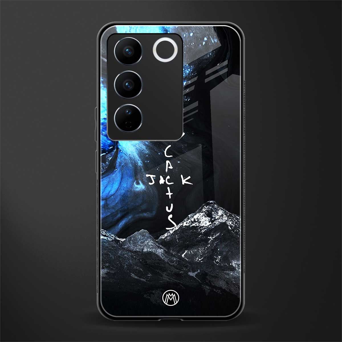 cactus jack travis scott back phone cover | glass case for vivo v27 pro 5g