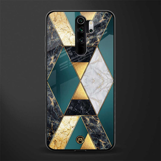 cadmium gold marble glass case for redmi note 8 pro image