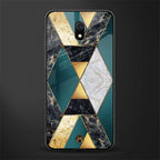 cadmium gold marble glass case for redmi 8a image