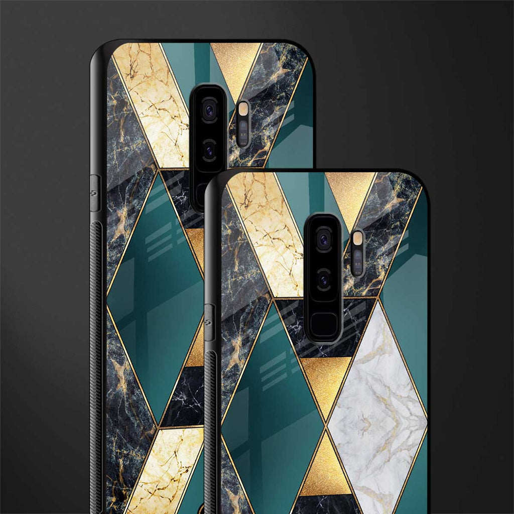 cadmium gold marble glass case for samsung galaxy s9 plus image-2